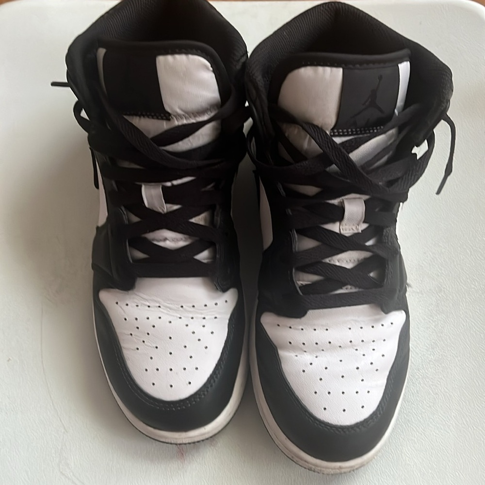 Jordan Kids Black and White Sneakers